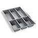 Produktbild Besteckeinsatz silbergrau für 40er Schublade z.B. Nobilia ab 2013 (473,5 x 294 mm) Besteckkasten ORGA-BOX III