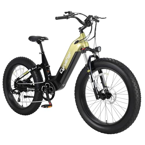 Cyrusher Ovia 20inch Electric Bike - 1500W Ba-fang Motor 45km/h | 52V 17Ah 110km | Air Suspension | Hydraulic Disc Brakes | 4" Fat Tires, Grey Cyrusher Ovia 20inch Electric Bike - 1500W Ba-fang Motor 45km/h | 52V 17Ah 110km | Air Suspension | Hydraulic Disc Brakes | 4" Fat Tires, Grey