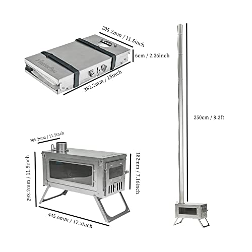 Carpa FIREHIKING para camping con estufa de titanio 2-4 personas miniatura 5