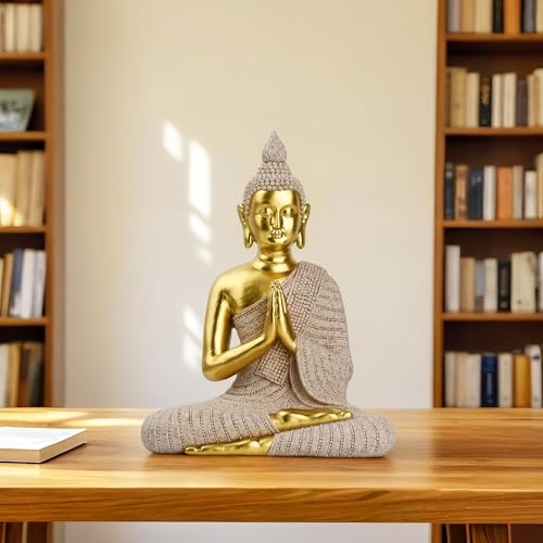 Estatua de Buda pintada a mano de 20.5 cm miniatura 6