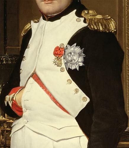 Tableau Napoléon Bonaparte pour décoration de salon élégante et grand format de 60x90cm