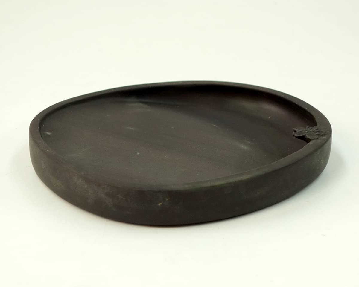 Amazon | 端渓 麻子坑 桜一輪硯 5.0吋 | 硯 | 文房具・オフィス用品