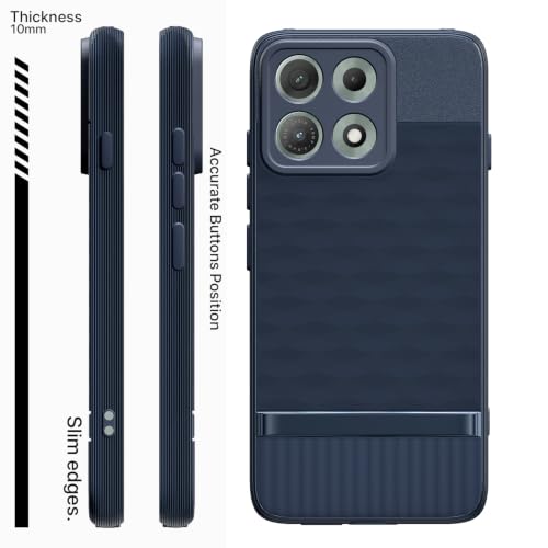 Image of Outlouders Back Cover for Motorola Moto Edge 70 Max 5G | Full Camera Protection | TPU Soft Flexible Shockproof Bumper Case (Blue)