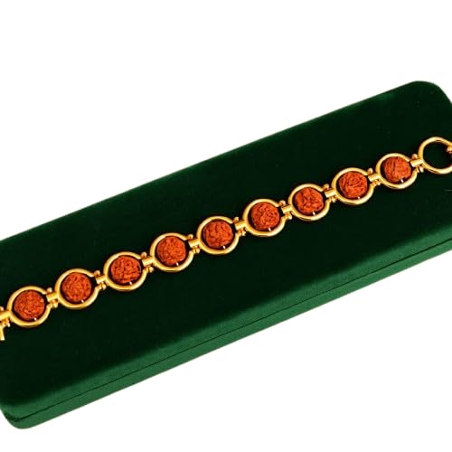 Unisex Gold Plated Rudraksha Bracelet | Essential Spiritual Beaded Bracelet for Men & Women | Adjustable Bracelet for Meditation-image-24