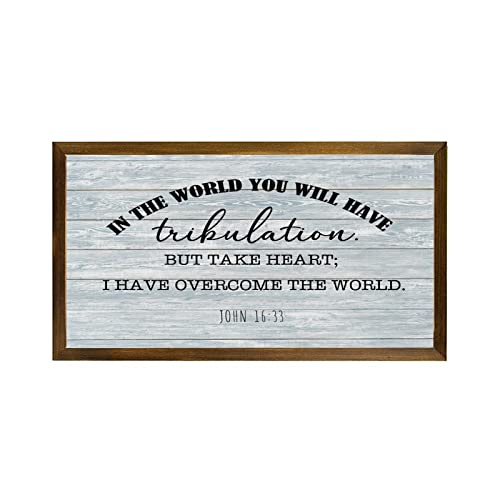 Panneau mural Take Heart 30x55 cm style rustique pour valoriser l'entrée de votre maison