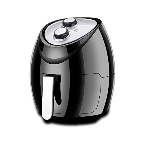 ELEdvb Kompakter Heißluftfritteusen-Ofenherd mit Temperaturregelung, antihaftbeschichtetem Frittierkorb, Rezeptführer mit automatischer Abschaltfunktion, Schwarz für Jede Familie ELEdvb Kompakter Heißluftfritteusen-Ofenherd mit Temperaturregelung, antihaftbeschichtetem Frittierkorb, Rezeptführer mit automatischer Abschaltfunktion, Schwarz für Jede Familie