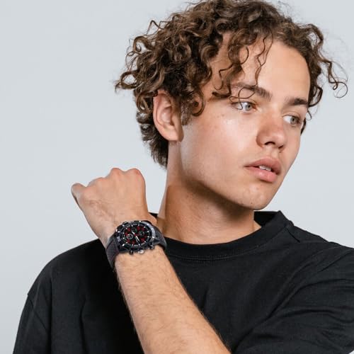 Relógio Masculino Esporte Fino Com Pulseira De Borracha Esportivo Analógico De Pulso Sport (Preto e