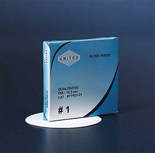 Qualitative Filter Paper, 12.5 cm Diameter, Natural Fiber Paper, Pk 100,210415449