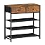 4 Tier ( 28.3 X 11 X 29.5 Inches)-rustic Brown