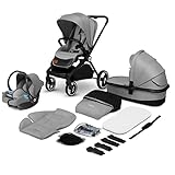 cochecito infanti SILLA DE COCHE CON FUNCIÓN TRANSPORTADOR: Inserto lumbar, inserto de reducción Dri-seat y cinturones de seguridad de 3 puntos: proporcionan máxima seguridad. El bajo peso y el asa ergonómica convierten la silla de coche en un transportador perfecto