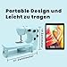 Nähmaschine, Mini-Nähmaschinen für Anfänger mit umweltfreundlichem Material, Dual-Speed-tragbare Nähmaschinen mit Ausziehtisch, leicht – einfach zu bedienen, bestes Geschenk für Frauen-01