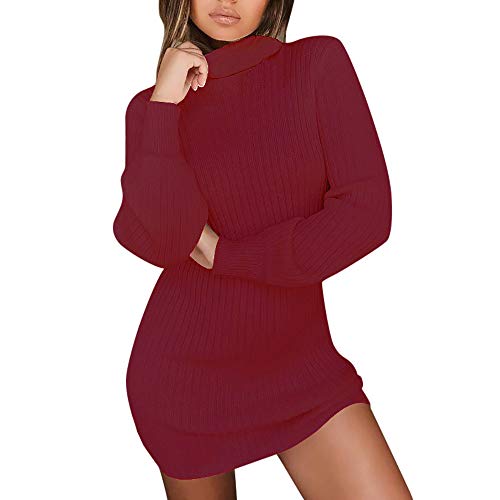 Vestidos Mujer Invierno ZARLLE Vestido Lana Largo Mejor Venta De SuéTer De Lana Vestidos de Fiesta Mujer Cortos Elegantes Mini Corto Suéter Vestidos Fiesta Mujer Cortos Vestido Lana Largo
