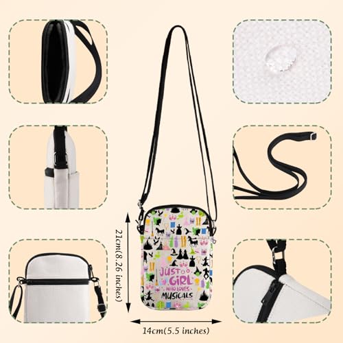 VAMSII Musical Theatre Lover Merchandise Witch Good and Bad Witch Crossbody Bag Good Witch Bad Witch Gift4