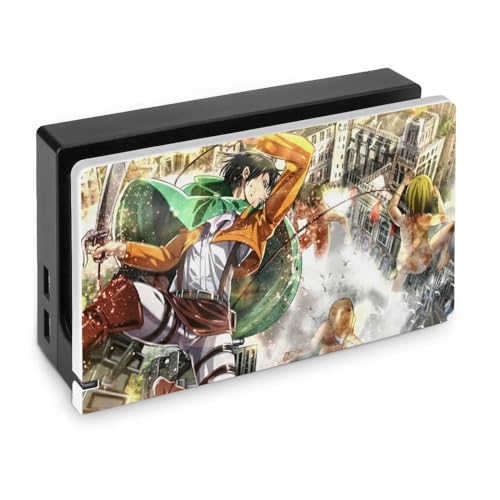 Switchドック ケース 進撃の巨人 Switch用ドックカバー かわいい キャラクター Switchベースカバー 衝撃吸収 薄型 防塵 装着簡単 スイッチ保護ケース 耐久性が良い 全面保護 スイッチベース