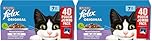 FELIX Original Senior 7+ Mixed Selection in Jelly Wet Cat Food 40x85g (Pack of 2)