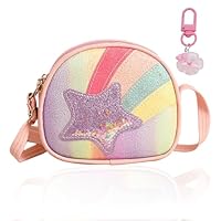 ChAusa Stile Principessa Carino Borsetta Bambina, Leggere Tracolla Mini Beauty Case Bambina, Borsa Piccola con Tracolla Regolabile, Idea Regalo Piccola Ragazza Compleanno Natale