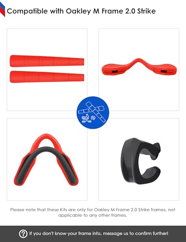 Image of BLAZERBUCK Replacement Earsocks & Nosepieces & Frame Clip for Oakley M Frame 2.0 Strike