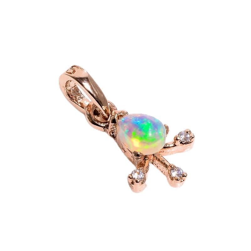 Pendentif opale éthiopienne naturelle poire pour sublimer vos tenues