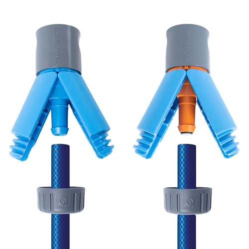 Qwickhose JawGrip Hose Connectors Two-Pack | Original & No-Flow Universal Hose Connector Set | 1/2 (12.5-13mm) Garden Hose | Secure JawGrip Technology | UK Made | Pop-Off Resistant