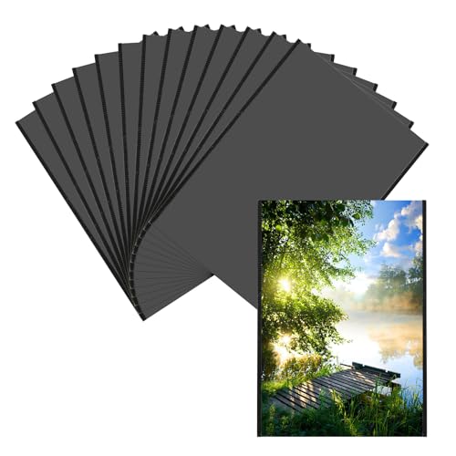 Knocery - Marcos de fotos magnéticos, 15 unidades para frigorífico, apto para fotos de 10 x 15 cm, marco de fotos imán para nevera armario de oficina y superficies metálicas