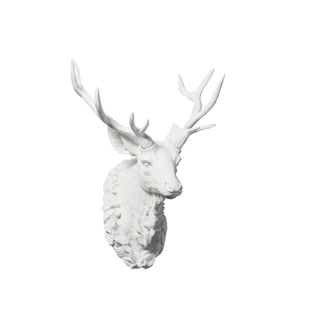 Déco tête de cerf RJJ blanche pour sublimer un intérieur moderne