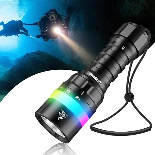 Sofirn SD08 Dive Light, 3200lm Bright Scuba Diving Flashlight, IPX8