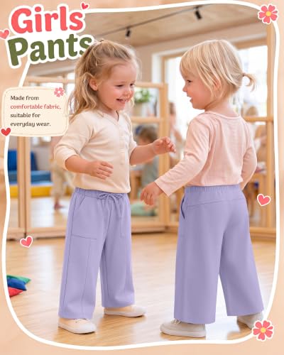 Image of Toddler Girls Wide Leg Pants