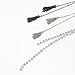Lariat Silver Necklace, Dainty Long Necklace With Crystal, Silver Y-Shaped Pendant Necklace Trendy Layered With Crystal Beaded Chain Drop Necklaces Simple Fashion Jewelry For Women Gift