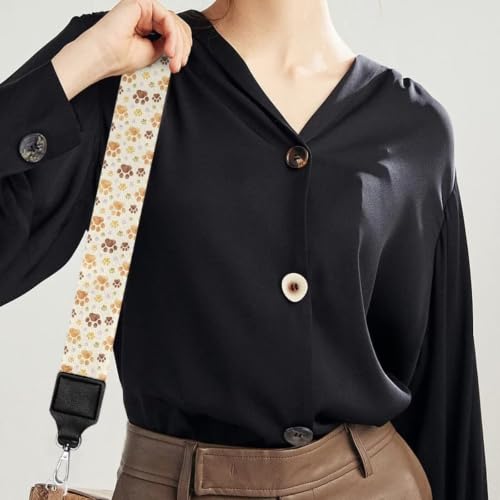 Image of Adjustable Purse Strap Replacement, Wide Shoulder Canvas Bag Strap, Crossbody Handbag Strap