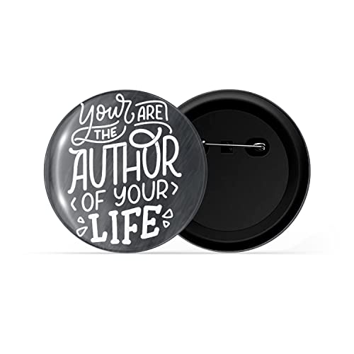 Image of dhcrafts Pin Badges Multicolor Positive Glossy Finish Design Pack of 1 (58mm)