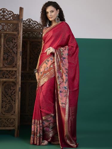 AKHILAM kanjivaram silk saree in soft silk – image 4