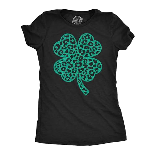 T-shirt trèfle imprimé léopard femme fini les looks basiques et ternes