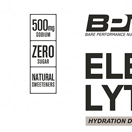 Bare Performance Nutrition Electrolytes, Optimize Performance, Increase Endurance And Stamina, Energy Supplement, Maximize Hydration (50 Servings, Strawberry) #TOP1