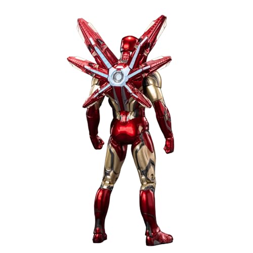 Image of ZD Toys Action Figure Collectible - 7 Inch Ironman Mark 85, Superheros Premium PVC Build Collectible, Interchangeable Accessories & Stand, Perfect for Gifting, Ages 15+ Years