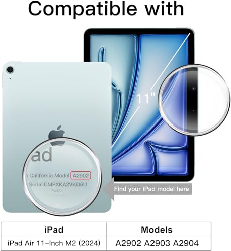 Image of VERTUS Premium Tempered Glass Screen Protector for Apple iPad Air 11 M2 (2024) (A2899, A2900, A2902, A2903) with Anti-Scratch & Smudge Proof Coating