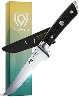 DALSTRONG Poultry Boning Knife - 3.75" (9,5 cm) - Gladiator Series - Forged German High-Carbon Steel - Black G10 Garolite Handle - Sheath Included - NSF Certified
