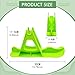 Aymzbd Ski Set Snowboard Snow Board Kit Winter Outdoor Fun Stable Ski Sled Parking Stand for Balance Bikes Walkers, Green