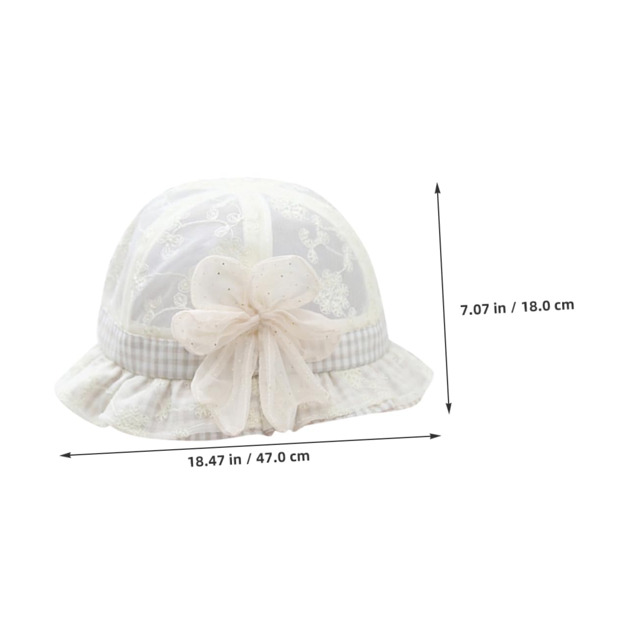 Sosoport Elastic Rope Baby Comfortable Safe Fisher Hat for Baby Summer Hat Printing Beige