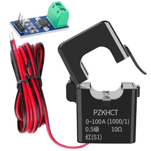 Youmile PZCT-02 Sensor de bobina de transformador de corriente 100A Estructura de unión a presión Núcleo dividido con módulo de sensor ACS712 30A