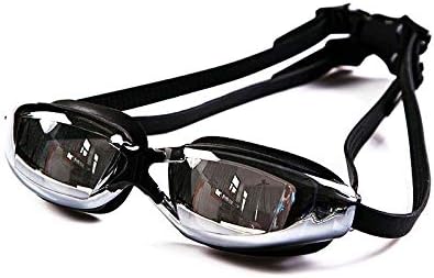 Swim Goggles,Adjustable Swimming,Anti-Fog UV Protection Glasses for Unisex Adult Men Women Youth Kids Child