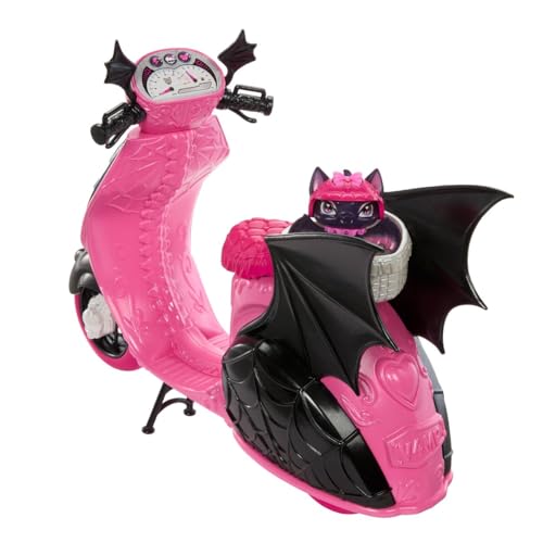 Draculaura y su Scooter Monster High miniatura 6