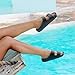 KIDMI Women's Comfortable EVA Sandals with Medium Arch Support, Adjustable Buckle Summer Beach Slide Sandal, Black EU 39