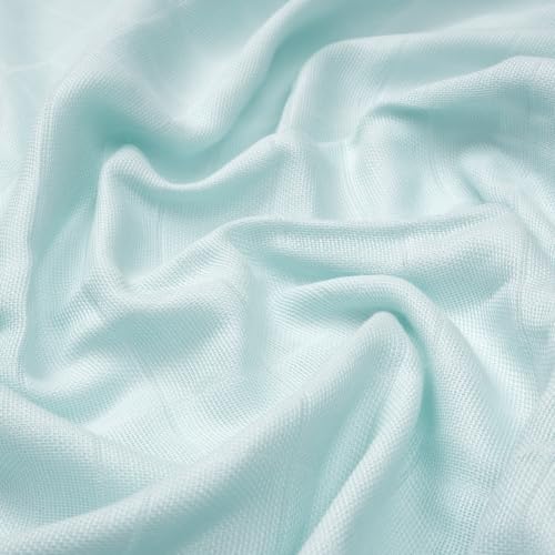 Image of The White Cradle Muslin Swaddle for Newborn Baby, Organic Cotton Wrap Powder Blue