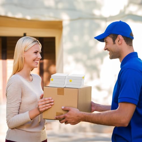 Image of RLAVBL 7x5x1 Shipping Boxes Set of 30, White Corrugated Cardboard Mailer Box for Packing Mailing Small Business