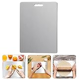 Will Like Edelstahl-Schneidebrett, Edelstahl-Küchenbrett, Schneidebrett,...