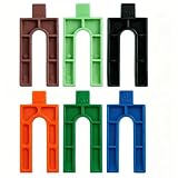 lot de 100 Entretoise Plastique, 6 Tailles Cale de Vitrage 1 à 6 mm...