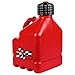 TERA PUMP 3 Gallon Multi-Purpose Utility Can (Red) with Auto-Stop Battery Powered Liquid Transfer Pump - 4.25FT Long Hose 2.3 GPM Transfer Rate For Non-Fuel Products