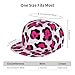 Fashion Baseball Cap Dad Hat for Girls and Boys, Paint Splatter Cheetah Leopard Print Pink Adjustable Snap Breathable Golf Cap Outwear