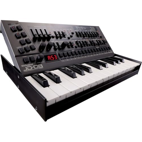 Image of Roland JD-08 Tabletop Sound Module Boutique Synthesizer - Compact, Lightweight, Modern with New Effects and Polyphonic Sequencer | Authentic Jd-800 Sound, 108 Waveforms, 256 Patch Memory, 2-Part 64-Step Sequencer, USB-C Audio and Midi, Aa or USB Power