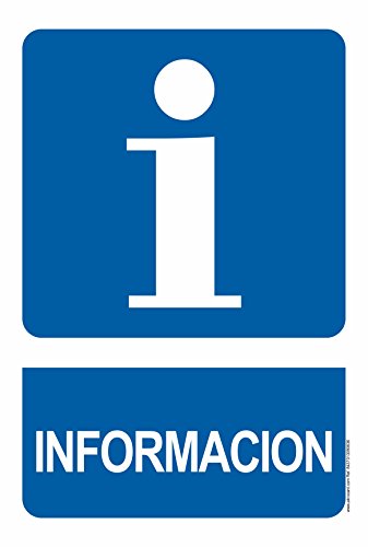 akrocard Cartel Resistente PVC - INFORMACION - Señaletica de Aviso - Ideal para Colgar